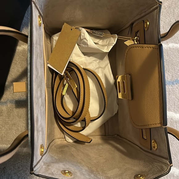 NWT Michael Kors Collection Bancroft Md Satchel, Denim/Genuine Leather - Picture 10 of 16